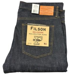 CC Filson Rail Splitter Jeans Selvedge Mens 40 x 34 Denim Raw Indigo NWT
